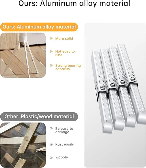 Foldable Standing Clothes Drying Rack